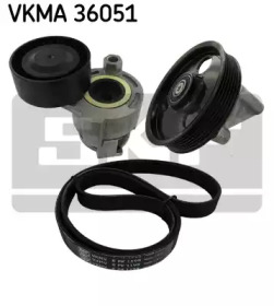Комплект ручейковых ремней SKF для NISSAN KUBISTAR (X76) 1.5 dCi